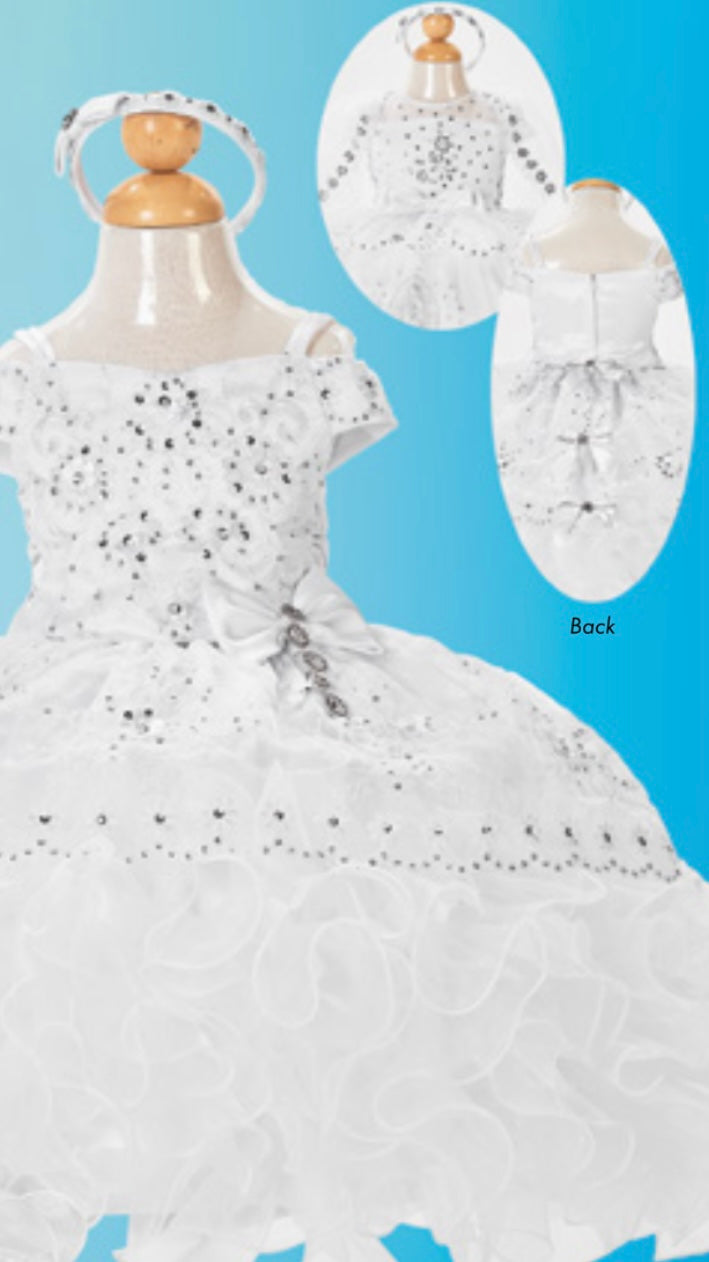 Vestido para bautizo,comunión y confirmación niña
