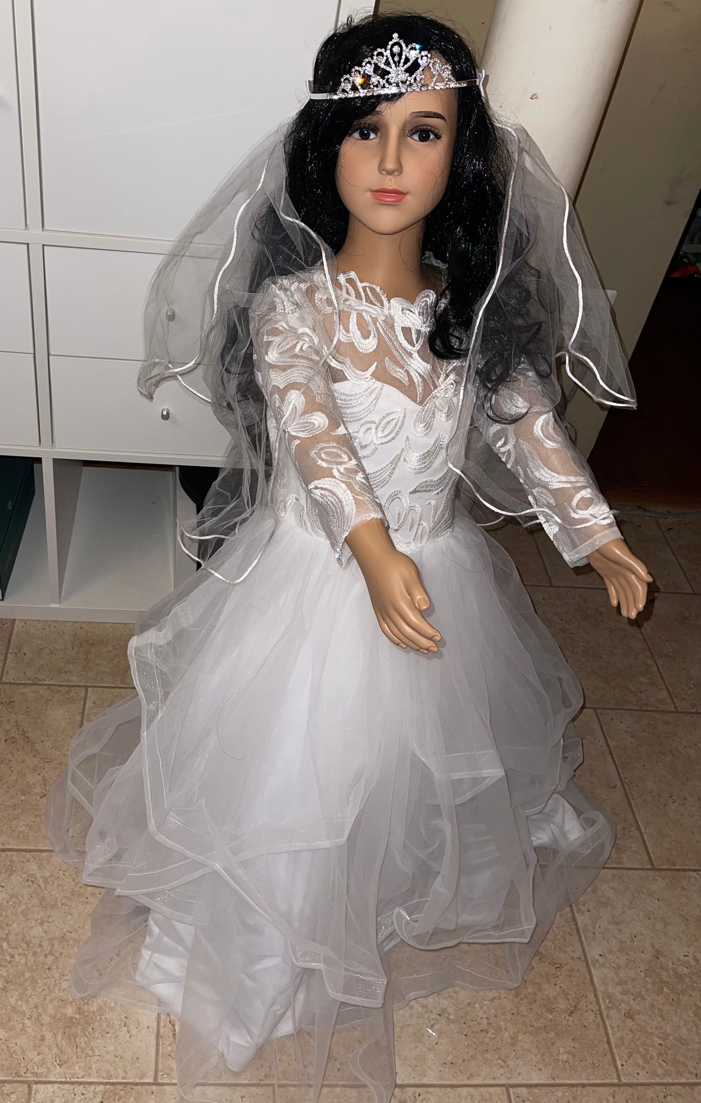 Vestido de bautizo para niña