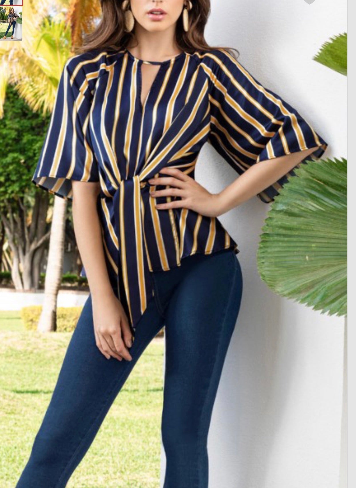 Blusa de rayas