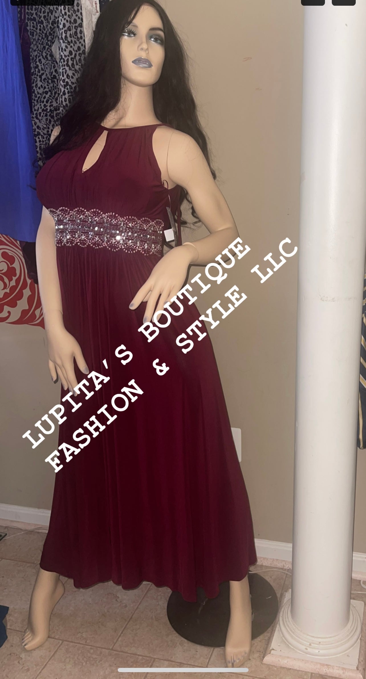 Vestido largo de gala para dama