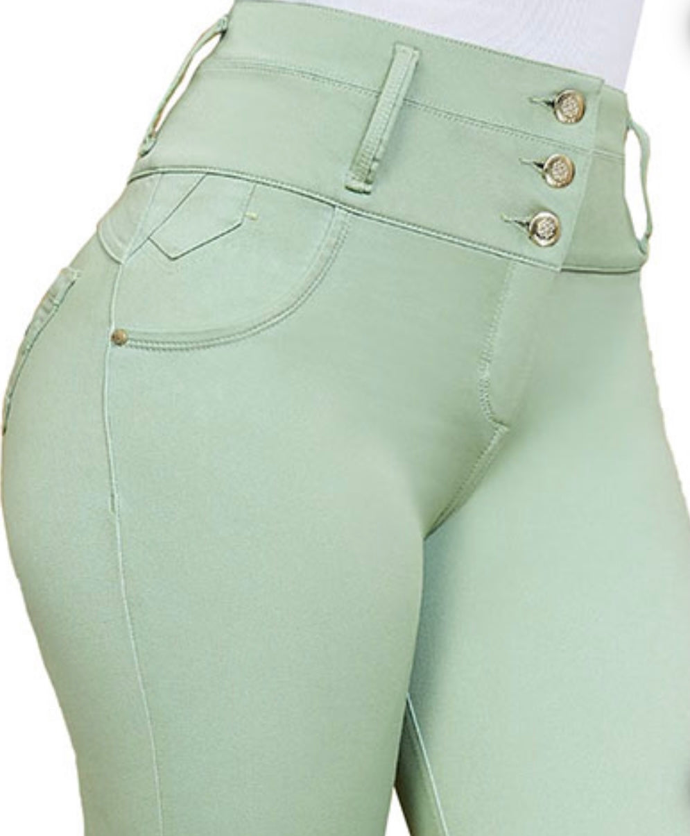 Pantalon colombiano color verde