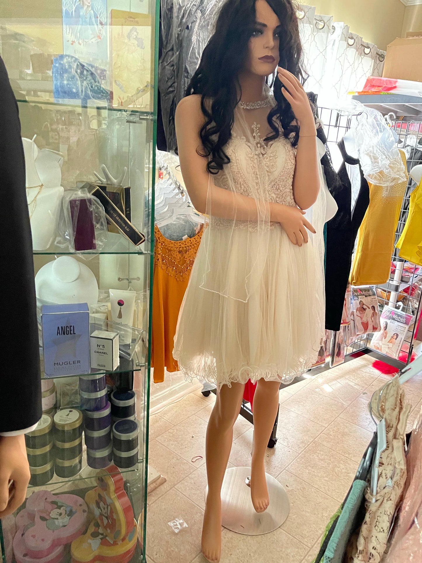 Vestido color champagne